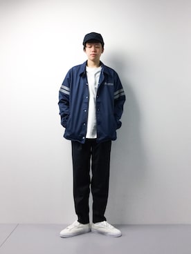 「Steven Alan（スティーブンアラン）のアイテム（帽子）」を使った、まっこいさん（メンズ・178cm）の春コーディネート