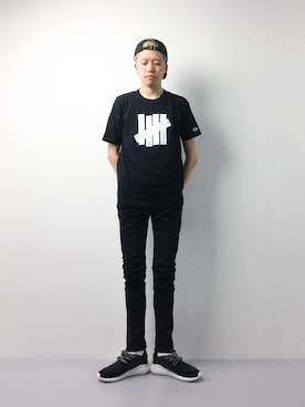 「WISM（ウィズム）のアイテム（帽子）」を使った、まっこいさん（メンズ・178cm）の春コーディネート