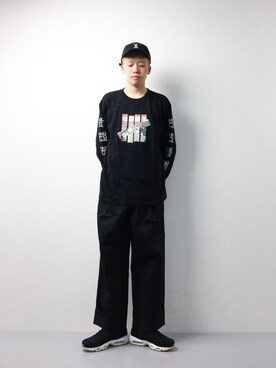 「UNDEFEATED (アンディフィーテッド)のアイテム」を使った、まっこいさん(メンズ・178cm)の春コーディネート