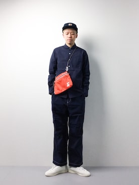 「Carhartt WIP（カーハートダブリューアイピー）のアイテム（帽子）」を使った、まっこいさん（メンズ・178cm）の春コーディネート