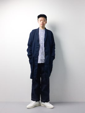 「BEAMS（ビームス）のアイテム（その他アウター）」を使った、まっこいさん（メンズ・178cm）の春コーディネート