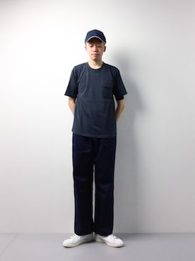 「SHIPS JET BLUE（シップスジェットブルー）のアイテム（チノパンツ）」を使った、まっこいさん（メンズ・178cm）の春コーディネート