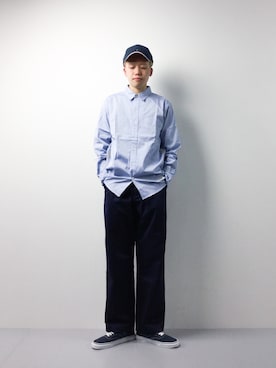 「SHIPS JET BLUE（シップスジェットブルー）のアイテム（チノパンツ）」を使った、まっこいさん（メンズ・178cm）の春コーディネート