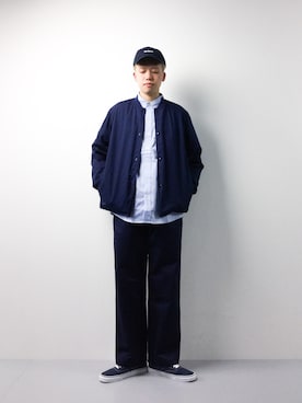 「Steven Alan（スティーブンアラン）のアイテム（ブルゾン）」を使った、まっこいさん（メンズ・178cm）の春コーディネート