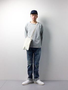 「macromauro（マクロマウロ）のアイテム」を使った、まっこいさん（メンズ・178cm）の春コーディネート