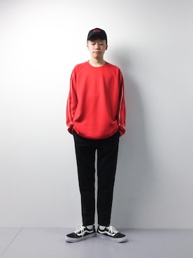 「CASPER JOHN（キャスパージョン）のアイテム（帽子）」を使った、まっこいさん（メンズ・178cm）の春コーディネート