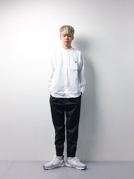 「rehacer（レアセル）のアイテム」を使った、まっこいさん（メンズ・178cm）の春コーディネート
