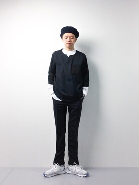 「RAGEBLUE（レイジブルー）のアイテム（ハンチング/ベレー帽）」を使った、まっこいさん（メンズ・178cm）の春コーディネート