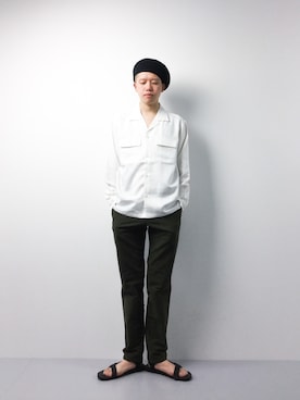 「FREAK'S STORE（フリークスストア）のアイテム（ハンチング/ベレー帽）」を使った、まっこいさん（メンズ・178cm）の春コーディネート