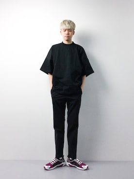「MONKEY TIME（モンキータイム）のアイテム（Tシャツ/カットソー）」を使った、まっこいさん（メンズ・178cm）の春コーディネート