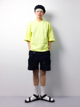 「STUDIOUS（ステュディオス）のアイテム（帽子）」を使った、まっこいさん（メンズ・178cm）の春コーディネート