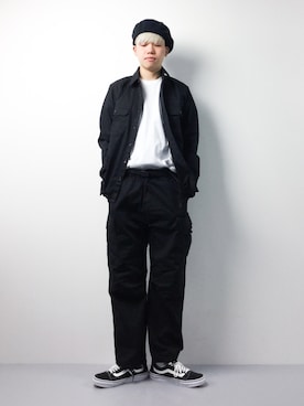 「STUDIOUS（ステュディオス）のアイテム（帽子）」を使った、まっこいさん（メンズ・178cm）の春コーディネート