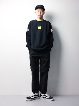 「UNDEFEATED (アンディフィーテッド)のアイテム」を使った、まっこいさん(メンズ・178cm)の春コーディネート