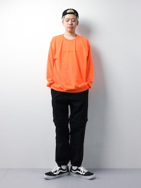 「MONKEY TIME（モンキータイム）のアイテム（Tシャツ/カットソー）」を使った、まっこいさん（メンズ・178cm）の春コーディネート