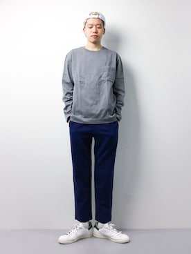 「VANS（バンズ）のアイテム（帽子）」を使った、まっこいさん（メンズ・178cm）の春コーディネート