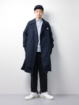 「アイテム（その他アウター、ブルー系）」を使った、まっこいさん（メンズ・178cm）の春コーディネート
