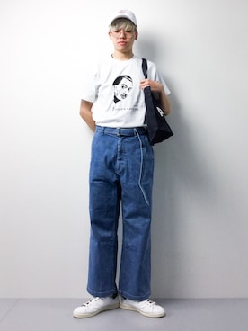 「A.P.C.（アーペーセー）のアイテム（バッグ）」を使った、まっこいさん（メンズ・178cm）の春コーディネート