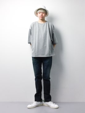 「Burner（バーナー）のアイテム（スウェット）」を使った、まっこいさん（メンズ・178cm）の春コーディネート