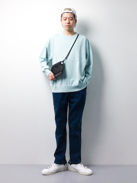 「DEVICE（デバイス）のアイテム（帽子）」を使った、まっこいさん（メンズ・178cm）の春コーディネート