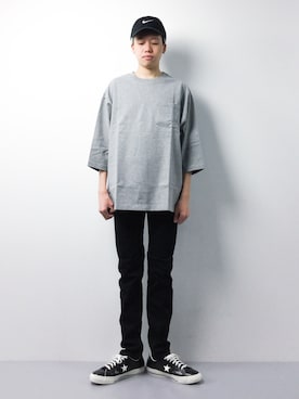 「n(n) BY NUMBER (N)INE（エヌエヌバイナンバーナイン）のアイテム（パンツ）」を使った、まっこいさん（メンズ・178cm）の春コーディネート
