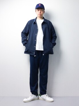 「STUSSY（ステューシー）のアイテム（ブルゾン）」を使った、まっこいさん（メンズ・178cm）の春コーディネート