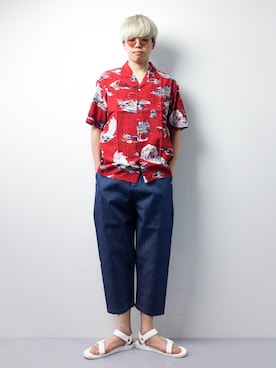 まっこいさん(メンズ・178cm)の春コーディネート