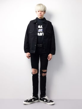 まっこいさん（メンズ・178cm）の春コーディネート