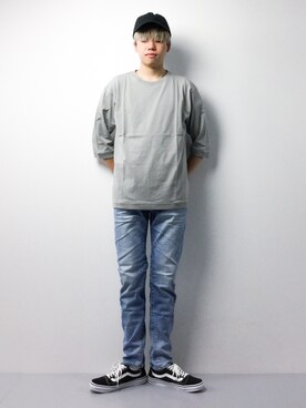 まっこいさん（メンズ・178cm）の春コーディネート
