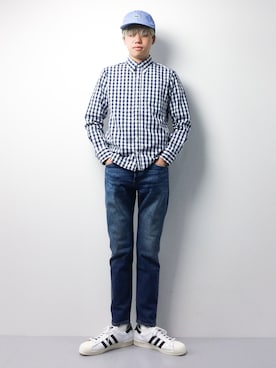 まっこいさん（メンズ・178cm）の春コーディネート