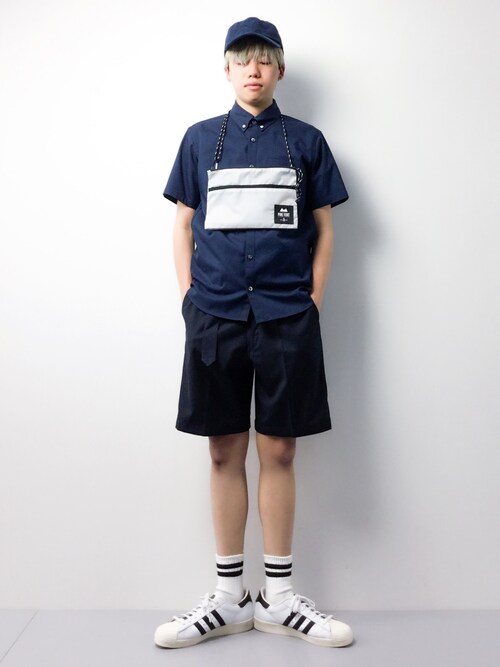 ZOZOTOWN�܂���������̃V���c/�u���E�X�uCOOLMAX �I�b�N�X�{�^���_�E���V���[�g�X���[�u�V���c�iUNITED TOKYO�b���i�C�e�b�h�g�E�L���E�j�v���g�����R�[�f�B�l�[�g