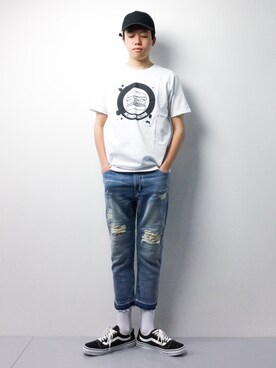 まっこいさん（メンズ・178cm）の春コーディネート