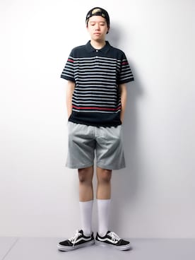「green label relaxing（グリーンレーベルリラクシング）のアイテム（キャップ）」を使った、まっこいさん（メンズ・178cm）の春コーディネート