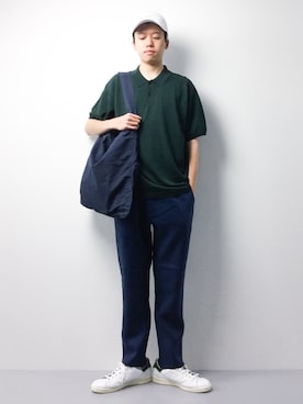 「MASTER&Co（マスターアンドコー）のアイテム（バッグ）」を使った、まっこいさん（メンズ・178cm）の春コーディネート