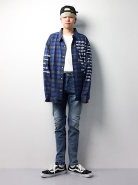 「glamb（グラム）のアイテム」を使った、まっこいさん（メンズ・178cm）の春コーディネート