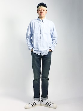 「シティボーイ」｜まっこいさん（メンズ・178cm）の夏コーディネート