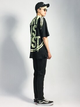 「AZUL by moussy（アズールバイマウジー）のアイテム」を使った、まっこいさん（メンズ・178cm）の夏コーディネート