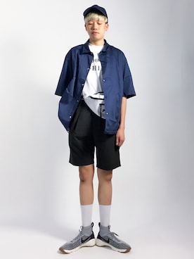 「FILA（フィラ）のアイテム（バッグ）」を使った、まっこいさん（メンズ・178cm）の夏コーディネート