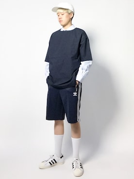 まっこいさん（メンズ・178cm）の夏コーディネート