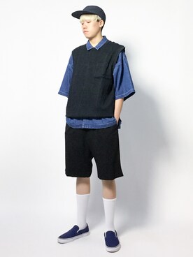 まっこいさん（メンズ・178cm）の夏コーディネート