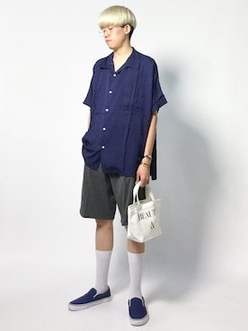 まっこいさん（メンズ・178cm）の夏コーディネート