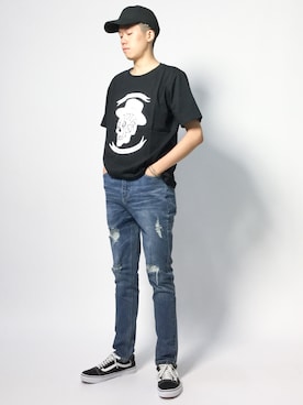 「jiggys shop（ジギーズショップ）のアイテム」を使った、まっこいさん（メンズ・178cm・20代）の夏コーディネート