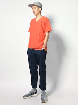 「AZUL by moussy（アズールバイマウジー）のアイテム」を使った、まっこいさん（メンズ・178cm）の夏コーディネート