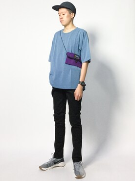 「AZUL by moussy（アズールバイマウジー）のアイテム」を使った、まっこいさん（メンズ・178cm）の夏コーディネート