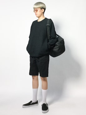 「URBAN RESEARCH Sonny Label（アーバンリサーチサニーレーベル）のアイテム（バッグ）」を使った、まっこいさん（メンズ・178cm）の夏コーディネート