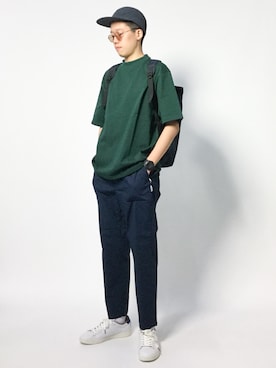 「FIDELITY（フィデリティ）のアイテム（パンツ）」を使った、まっこいさん（メンズ・178cm）の夏コーディネート