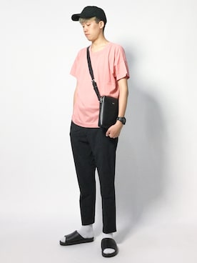 「SBTRACT（サブトラクト）のアイテム」を使った、まっこいさん（メンズ・178cm）の夏コーディネート