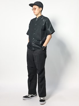 「Steven Alan（スティーブンアラン）のアイテム（チノパンツ）」を使った、まっこいさん（メンズ・178cm）の夏コーディネート