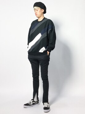「STUDIOUS（ステュディオス）のアイテム（スウェット）」を使った、まっこいさん（メンズ・178cm）の夏コーディネート