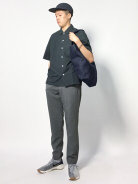 「A.P.C.（アーペーセー）のアイテム（バッグ）」を使った、まっこいさん（メンズ・178cm）の夏コーディネート