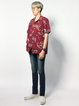 「jiggys shop（ジギーズショップ）のアイテム」を使った、まっこいさん（メンズ・178cm・20代）の夏コーディネート